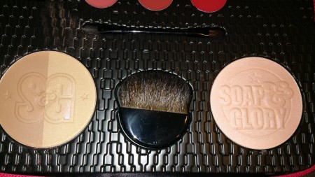 Left to right: Soap & Glory Solar Powder and Glow all Out