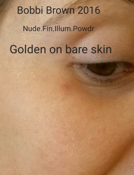 Bobbi Brown Nude Finish Illuminating Powder on face - natural light