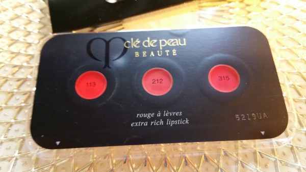 Cle de Peau Beaute Extra Rich Lipstick Sampler - Colors 113, 212, and 315