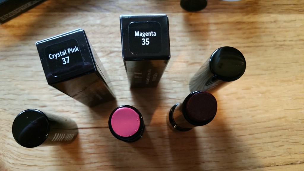 Bobbi Brown Sheer Lip Colors in Magenta - 35 & Crystal Pink - 37