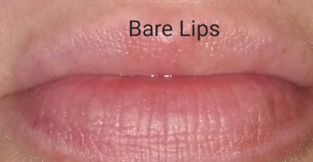 My bare lips - with flash