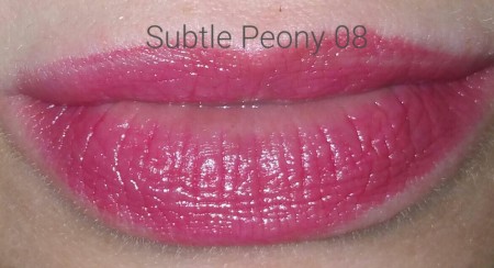 Sephora Collection Rouge Balm SPF 20 in 08 - worn on lips - with flash