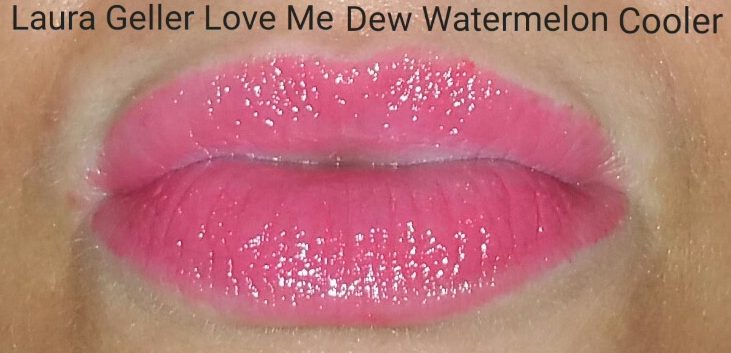 Laura Geller Love Me Dew - Watermelon Cooler - swatched on lips