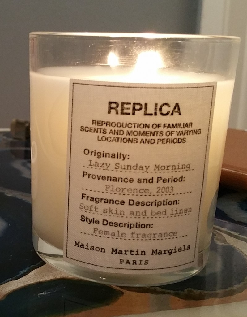 Replica Lazy Sunday Morning candle