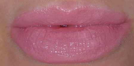 Wearing Bobbi Brown Nourishing Lip Color in Almost Pink
