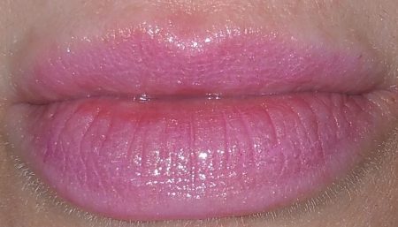 Colorescience Sunforgettable Lip Shine SPF 35 - Pink - Worn on Lips - with flash